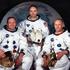 Neil Armstrong, Edwin "Buzz" Aldrin ter Michael Collins na Luni.