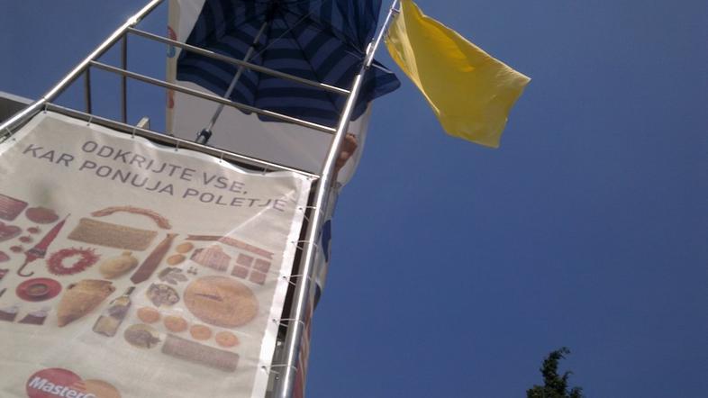 Rumena zastava na Bernardinu