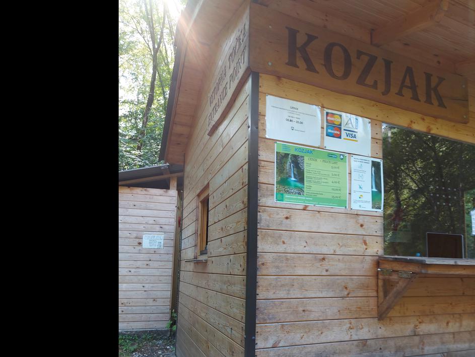 Slap Kozjak, Kobarid, soteskanje