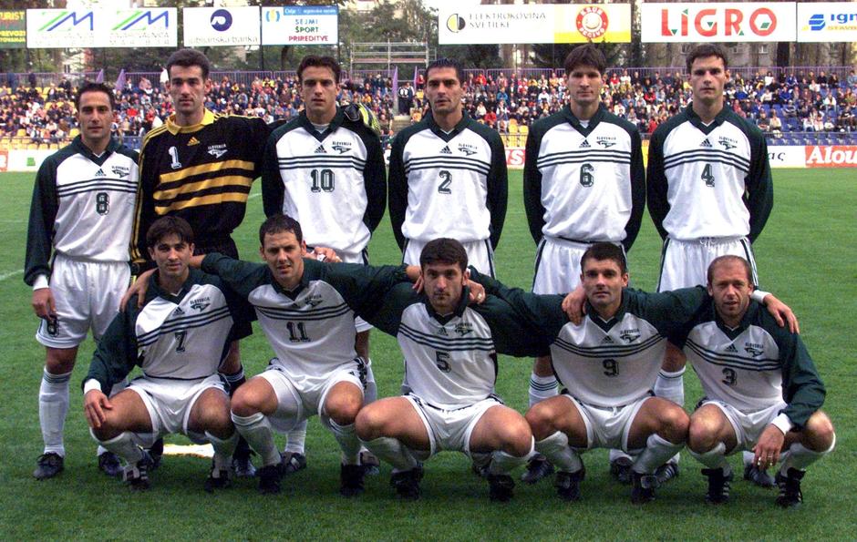 slovenska nogometna reprezentanca 1999 | Avtor: Epa