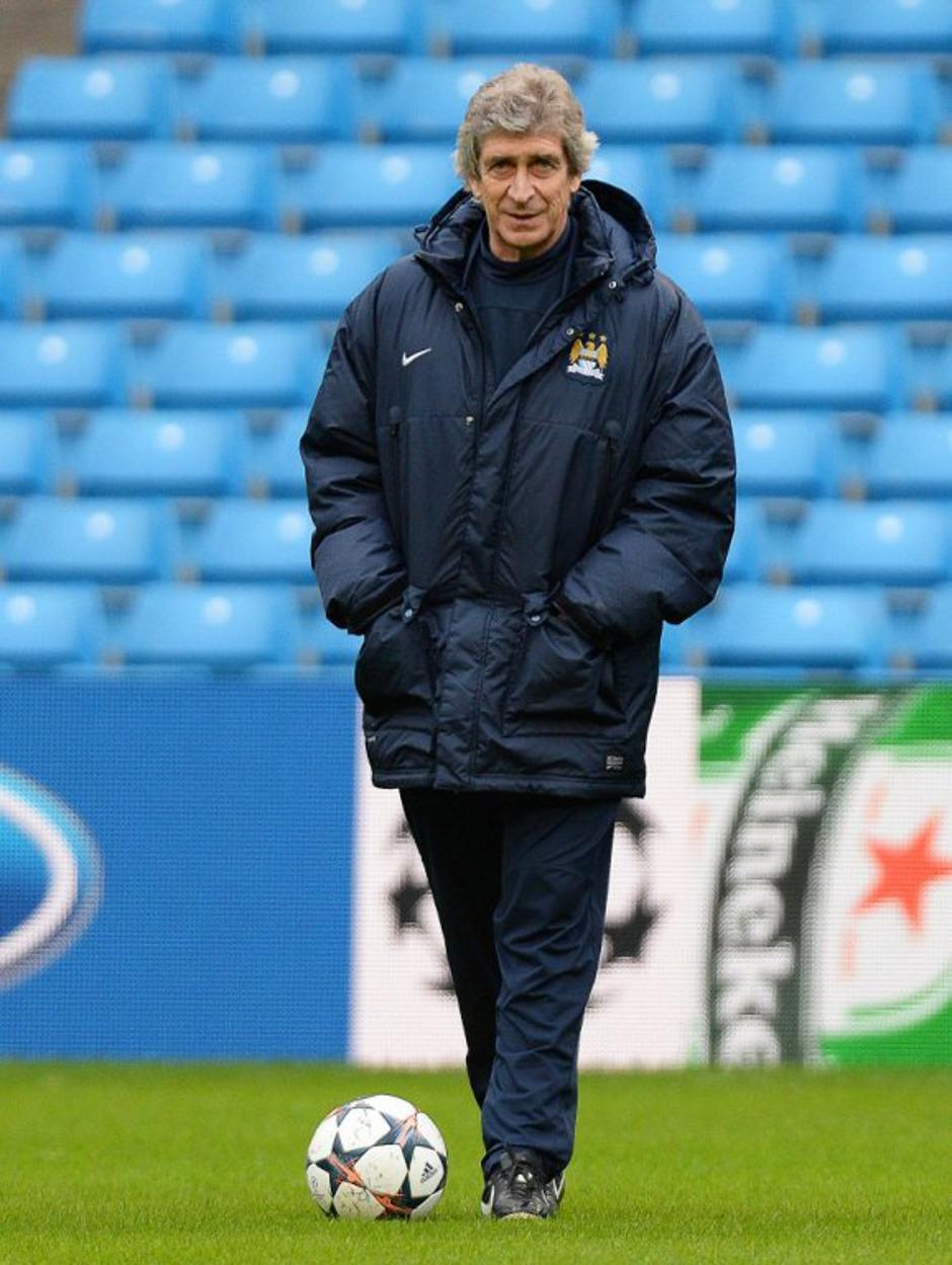 Manchester City Barcelona Liga prvakov osmina finala Pellegrini trener | Avtor: EPA