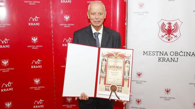 Franc Hvasti, častni občan Mestne občine Kranj 2021