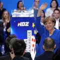 Angela Merkel na predvolilnem shodu HDZ na Hrvaškem