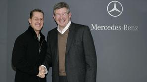 Ross Brawn je stopil v bran najuspešnejšemu dirkaču vseh časov Michaelu Schumach