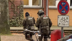 Policisti v Hamburgu