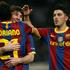 Lionel Messi Adriano David Villa gol zadetek veselje proslavljanje slavje prosla