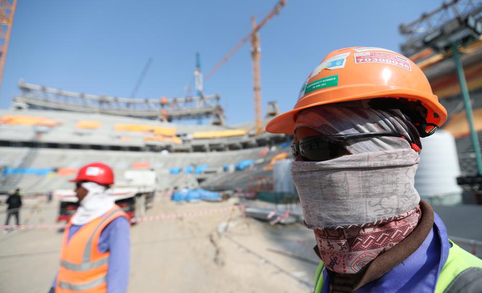delavci sp 2020 katar gradbišče | Avtor: Epa