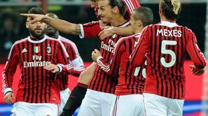 Ibrahimović Van Bommel Mexes AC Milan Cagliari Serie A Italija italijanska liga 