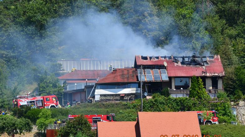 Požar na Prekorju pri Celju.