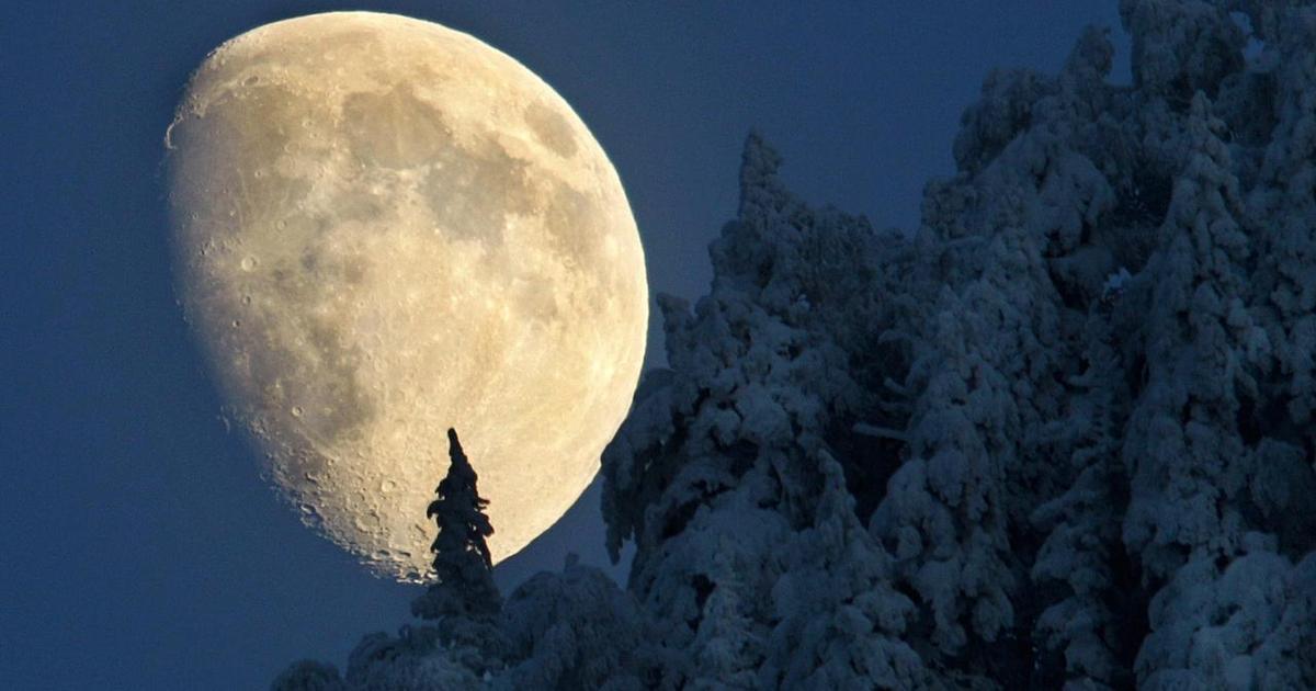 Вырастающая луна. Луна. Огромная Луна. Полнолуние зима. Фото Луны.