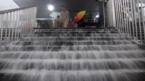 Obilne padavine na Kitajskem.