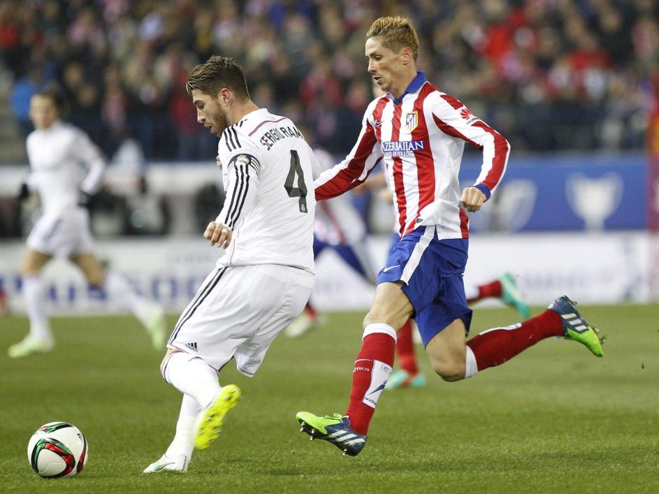Sergio Ramos Fernando Torres Atletico Madrid Real Madrid Copa del Rey