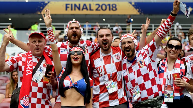 Hrvaški navijači v Moswkvi