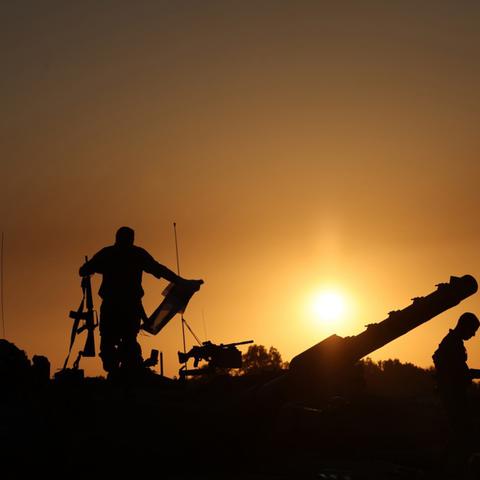 izraelski vojaki v bližini meje z Gazo