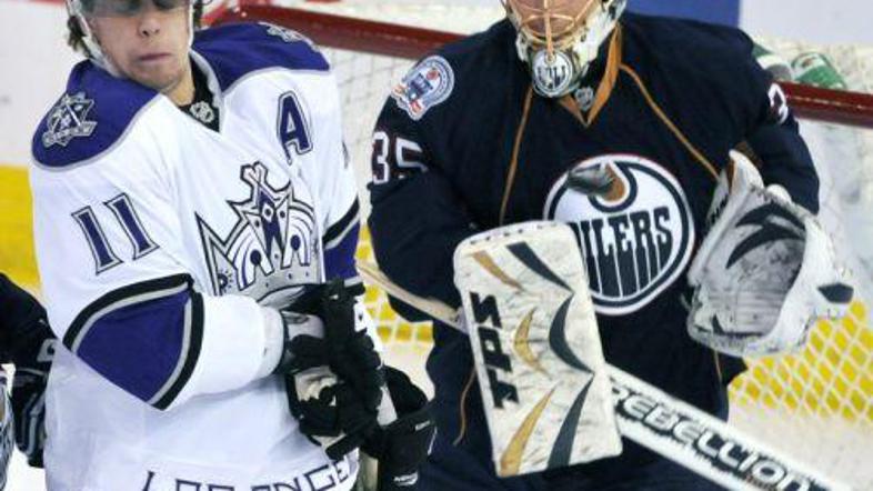 Anže Kopitar je dvakrat streljal na nasprotnikov gol, obakrat neuspešno.