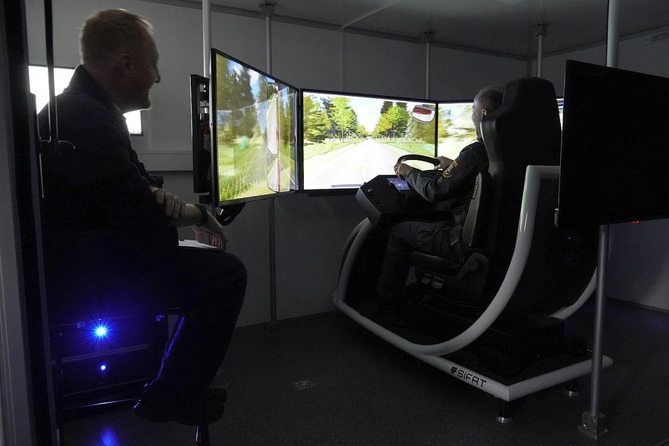 AMZS simulator intervencijske vožnje, gasilsko vozilo | Avtor: Matija_Janežič