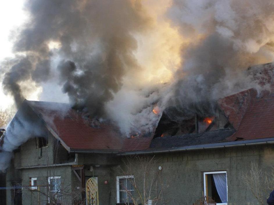 Požar v Selah pri Dobovi