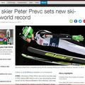 Peter Prevc, rekord