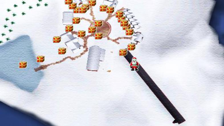 Za zdaj je Božiček še vedno na severnem polu. 