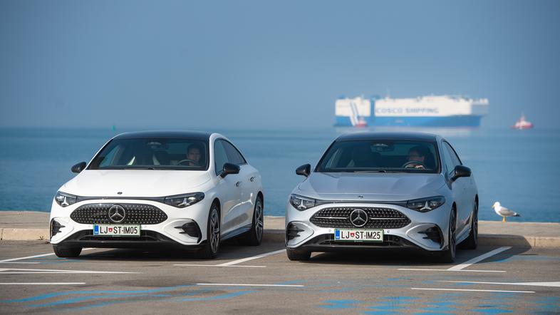 Primerjava: Mercedes-Benz CLA, hibrid in elektrika