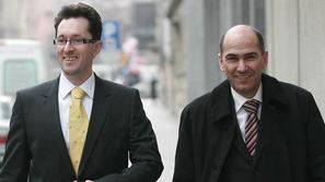 Gregor Virant in Janez Janša leta 2008.