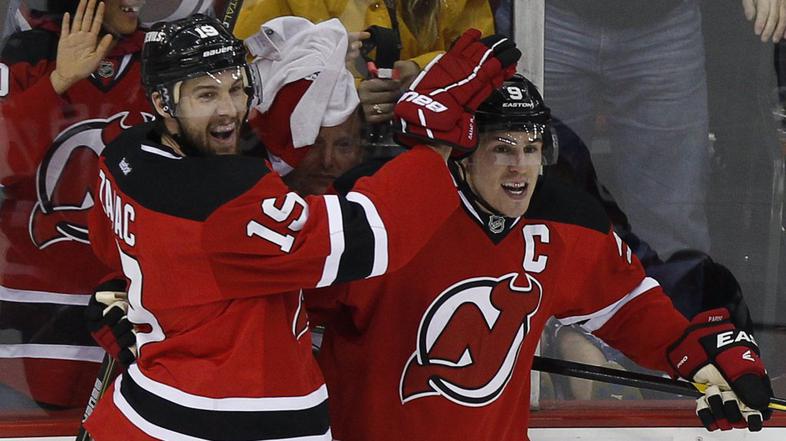 New Jersey Devils Zach Parise  Travis Zajac