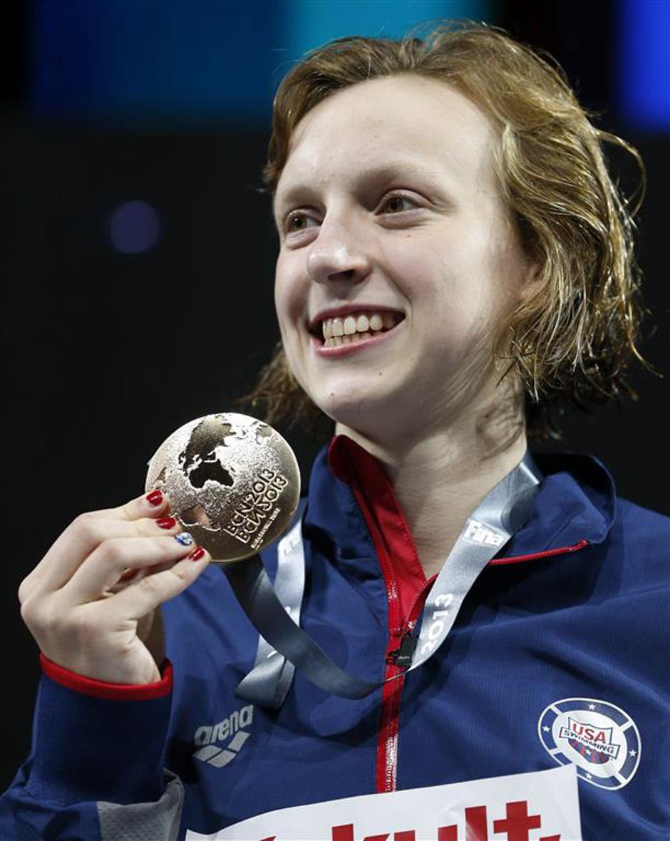 Ledecky SP v plavanju plavanje plavalka 1500 metrov prosto zmaga kolajna | Avtor: EPA