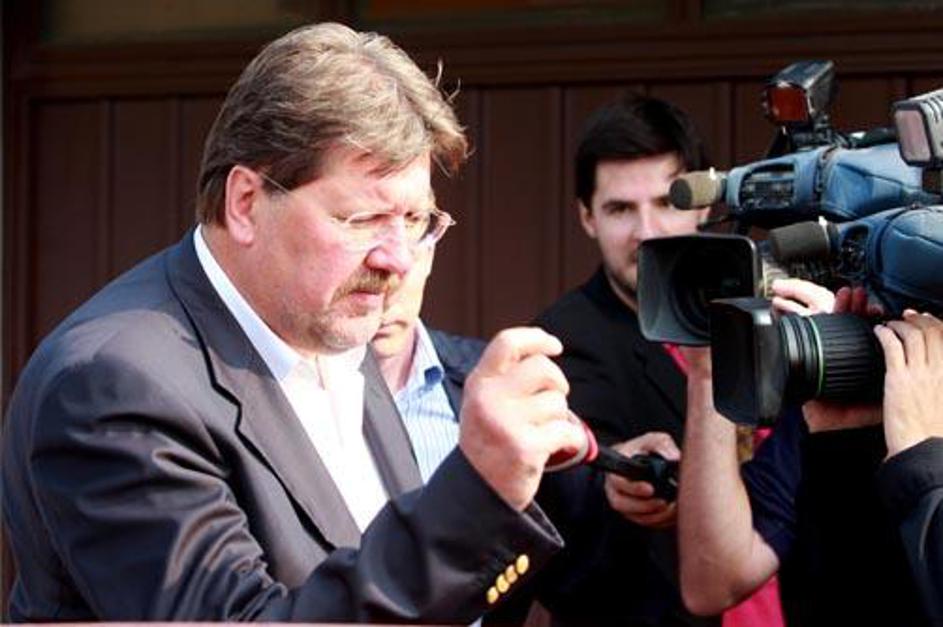 Igor Bavčar med septembrsko preiskavo. (Foto: Nik Rovan)