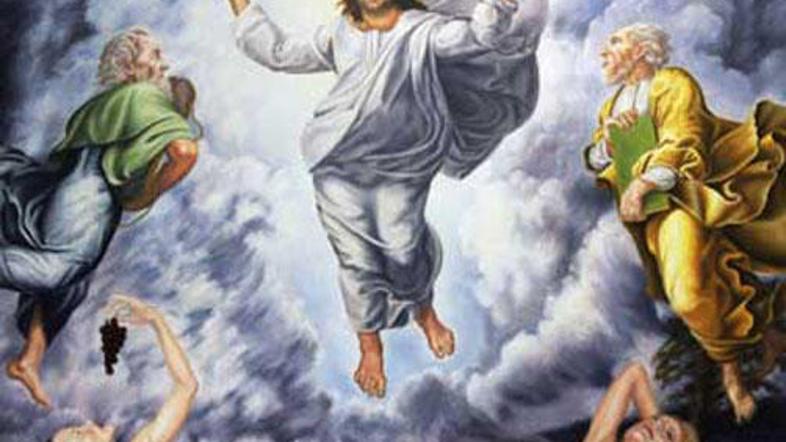 Besta je umetnik Michael Brown takole upodobil kot Jezusa Kristusa (v sredini).