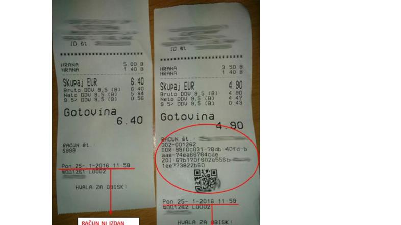 Primer dvojne blagajne