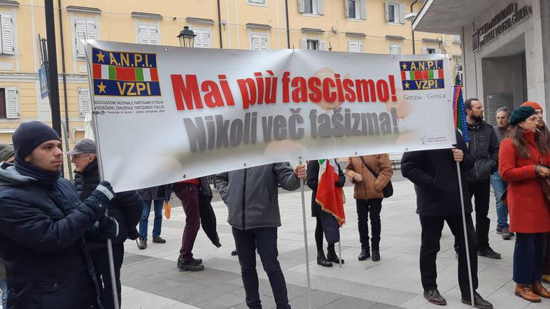 antifašistični shod Gorizia Gorica