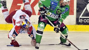 Hokejisti Olimpije so na domačem ledu premagali goste iz Salzburga.