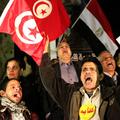Tako so protestniki v Kairu podprli tunizijske demonstrante. (Foto: EPA)