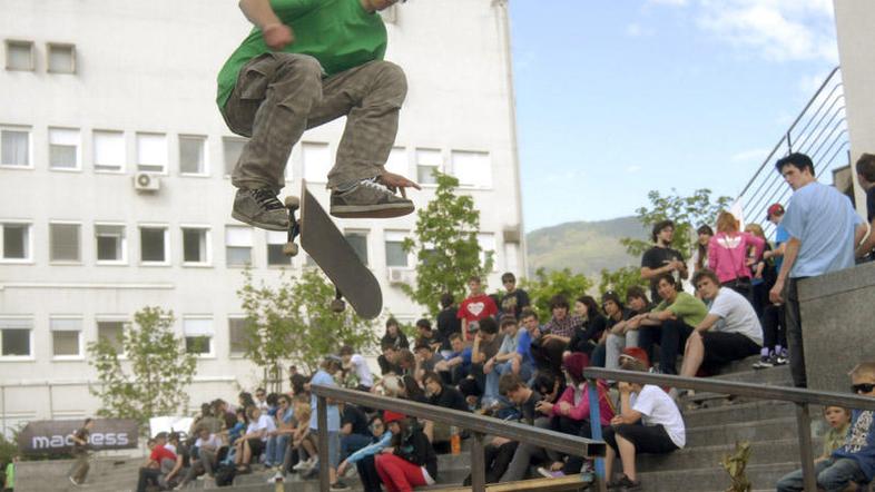 V sklopu Mesta mladih so potekale tudi različne športne dejavnosti. (Foto: Igor 