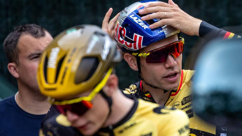 Jonas Vingegaard in Wout van Aert