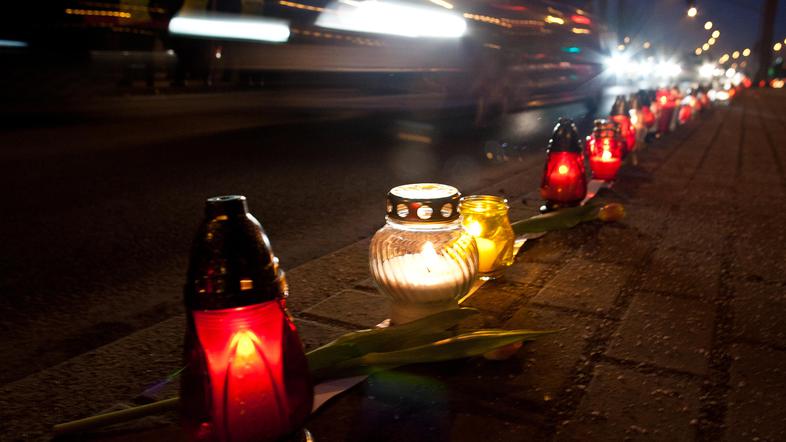 Prometna nesreča sveče