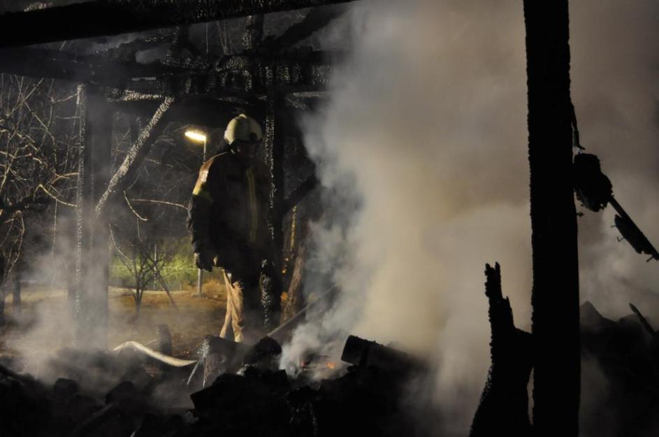 Požar drvarnice v Slovenskih Konjicah