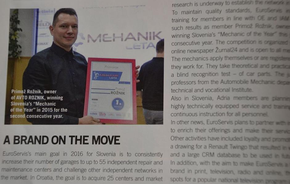 Mehanik leta 2016 Primož Rožnik | Avtor: Gregor Prebil