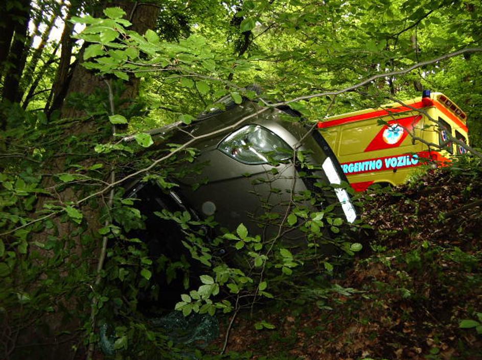 Voznika so iz avtomobila rešili celjski gasilci.