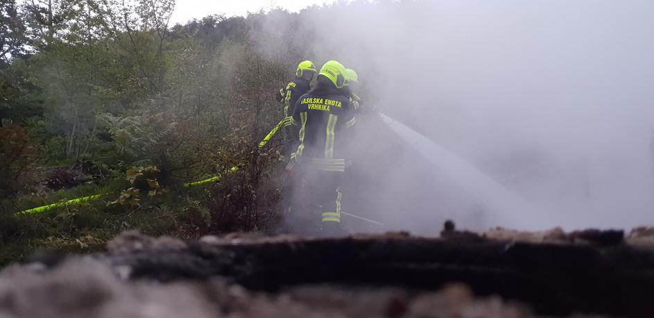 požar Storžev Grič Vrhnika