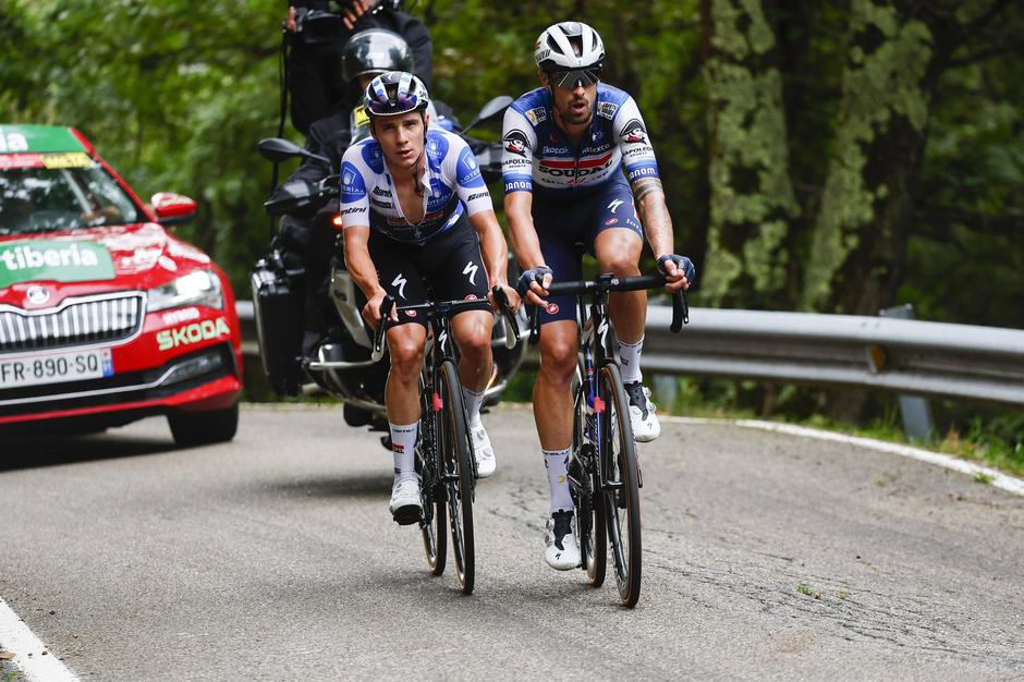 Remco Evenepoel in Mattia Cattaneo | Avtor: Profimedia