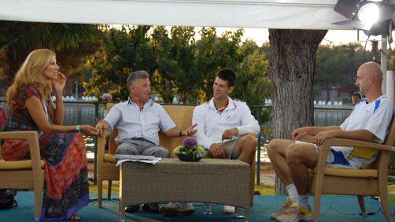 Novak Djoković je, čeprav ne igra med posamezniki, prva zvezda turnirja v Umagu.