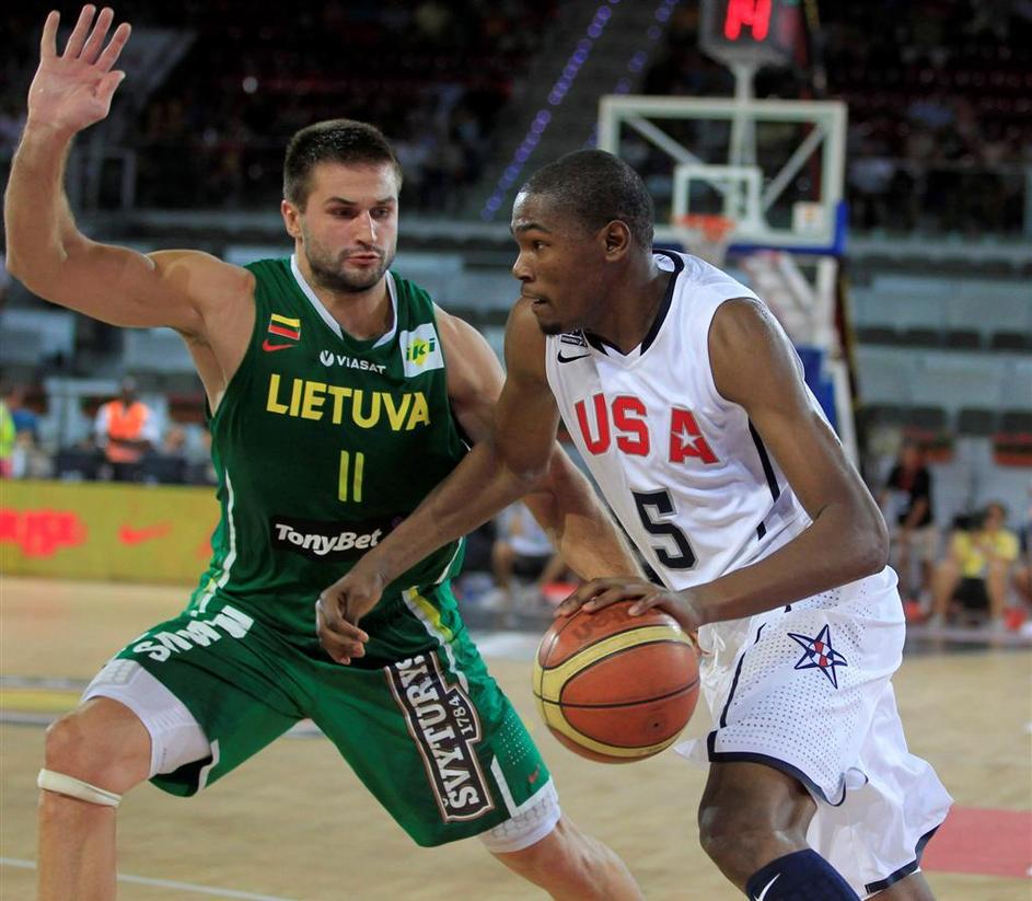 ZDA Litva Durant Kleiza