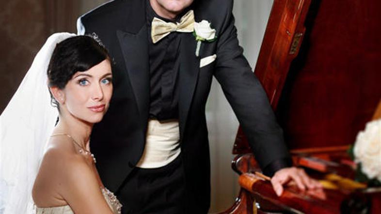 Poročna fotografija Milana M. Cvikla in Jerce Legan (Foto: Stane Jeršič in Barba