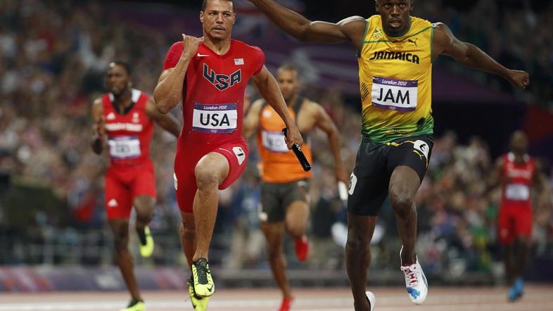 Ryan Bailey Usain Bolt olimpijske igre 2012 London svetovni rekord