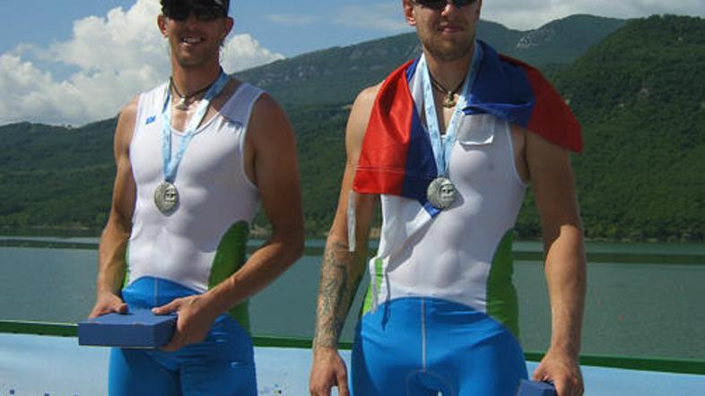 Luka Špik in Jan Špik sta  se veselila srebrne kolajne na Sredozemskih igrah.