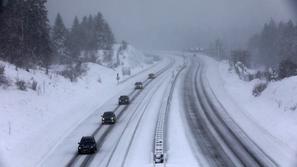 Sneg na hrvaških avtocestah