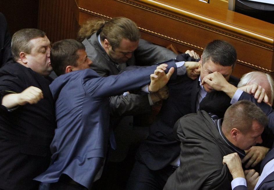 Pretep v ukrajinskem parlamentu