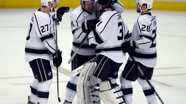 Martin Jones Anže Kopitar Jarett Stoll Alec Martinez Anaheim Ducks Los Angeles K