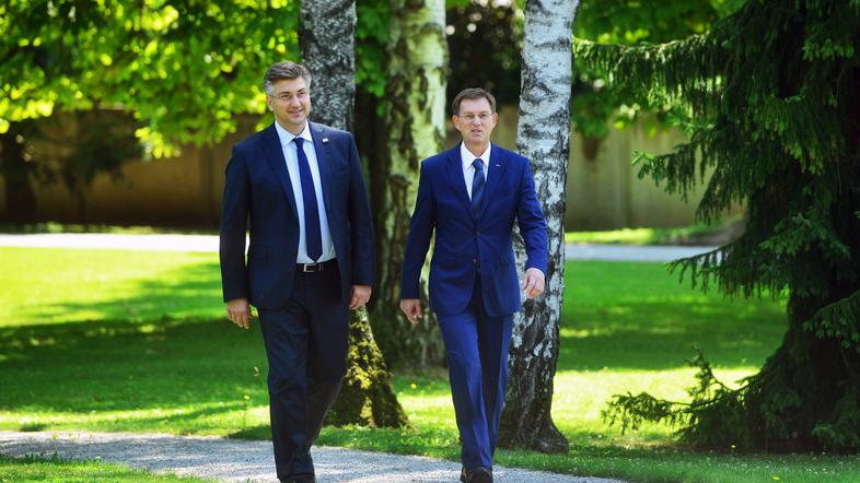 Srečanje Mira Cerarja in Andreja Plenkovića v Ljubljani